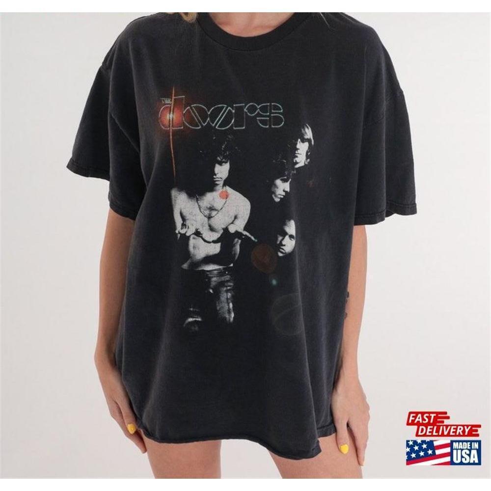 The Doors Shirt 90S Jim Morrison Tshirt Rock Band Graphic Tee